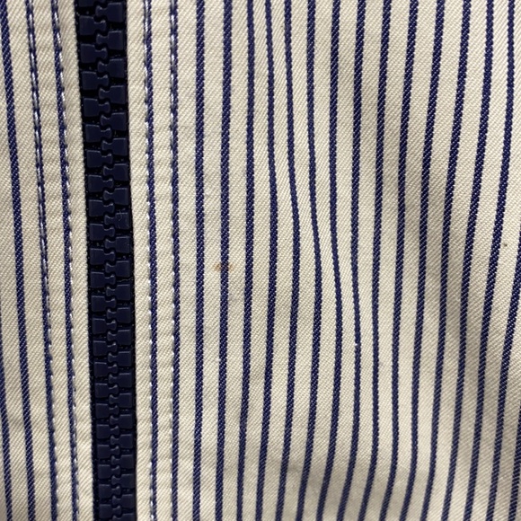 beige striped * GAP * drawstring neckline jacket S - Picture 5 of 13